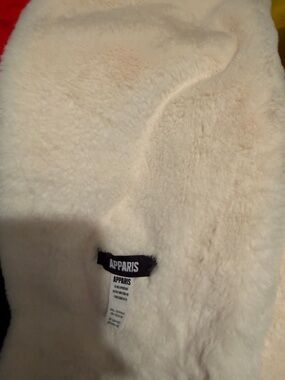 Apparis Ivory Faux Shearling Coat - Plush Cream ffcccc